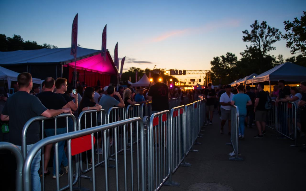 Event Fence Rentals representative setup image